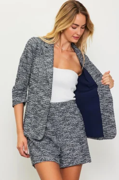 Knit Tweed Blazer