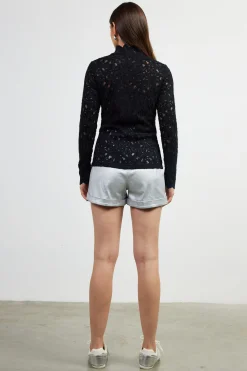 Lace Mock Neck Top