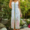 Lanya Floral Print Midi Dress