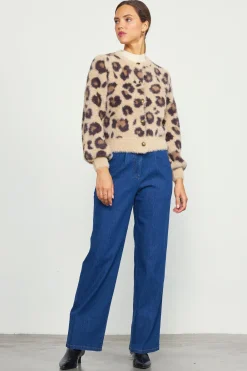 Leopard Fuzzy Cardigan