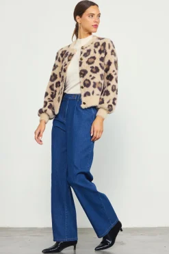Leopard Fuzzy Cardigan