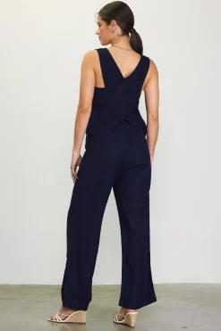 Linen Blend Square Neck Tank Top