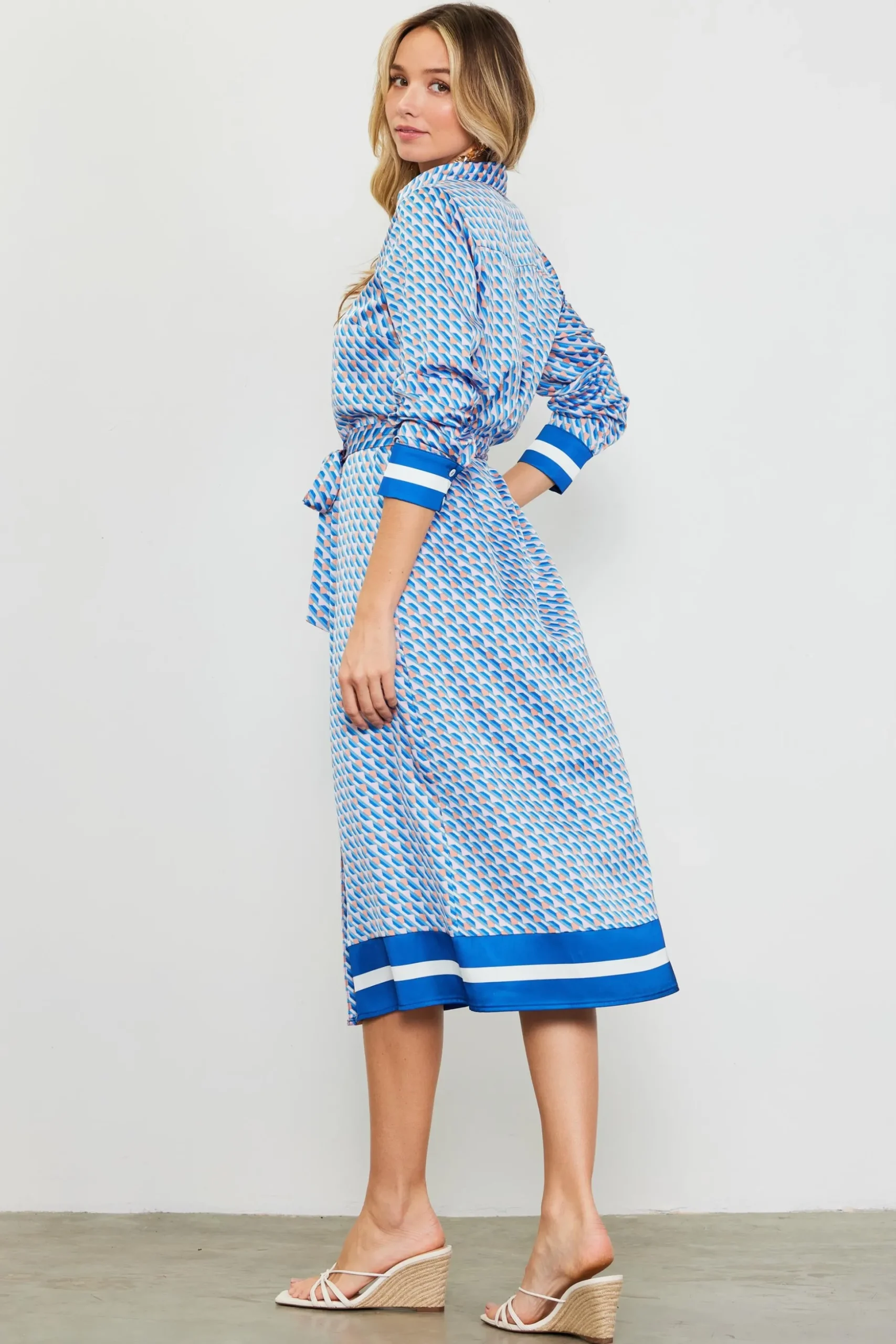 Livia Bandana Print Shirt Dress