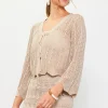 Longsleeve Open Knit Cardigan