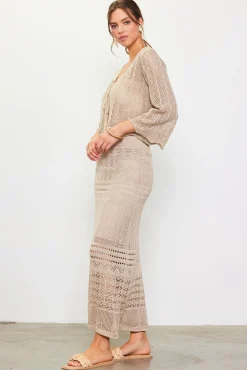 Longsleeve Open Knit Cardigan