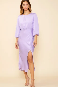 Mariela Front Slit Midi Dress