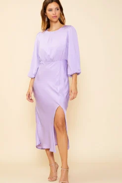 Mariela Front Slit Midi Dress