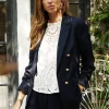 Maritime Ruched Blazer
