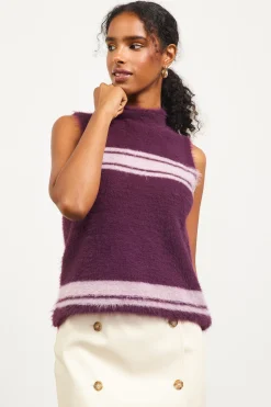 Nora Mock Neck Sweater Vest