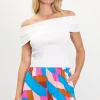 Off Shoulder Ribbed Knit Top
