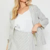 Pinstriped Button Detail Skort
