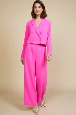 Pintuck Wide Pants