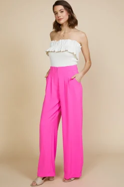 Pintuck Wide Pants