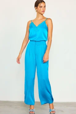 Pleat Wide Leg Trousers