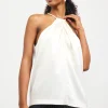 Pleated Detailing Halter Top