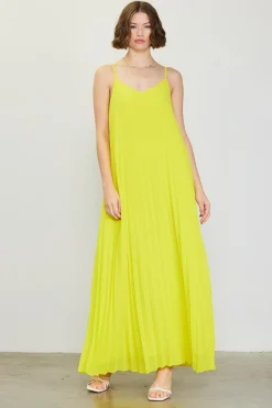 Pleated Maxi Dress