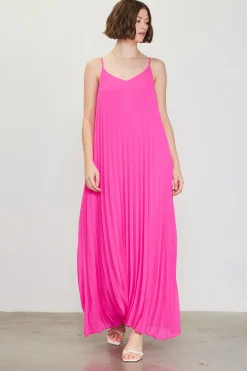 Pleated Maxi Dress