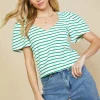 Pleated Sleeve Knit Top