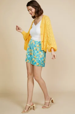 Pointelle Long Sleeve Cardigan