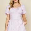 Poplin Bubble Sleeve Crop Top