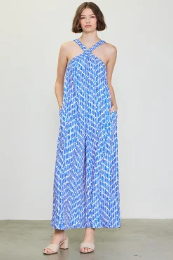 Printed Halter Jumpsuit