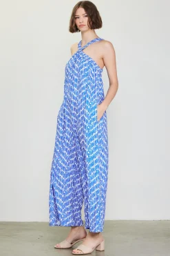Printed Halter Jumpsuit
