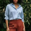 Recycled Button Down Top