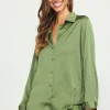 Recycled Button Down Top