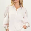 Recycled Button-Up Blouse