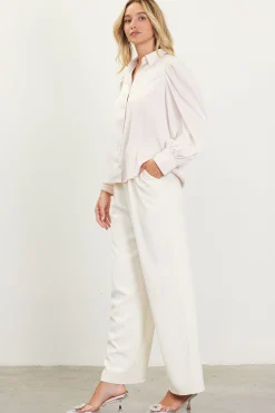 Recycled Button-Up Blouse