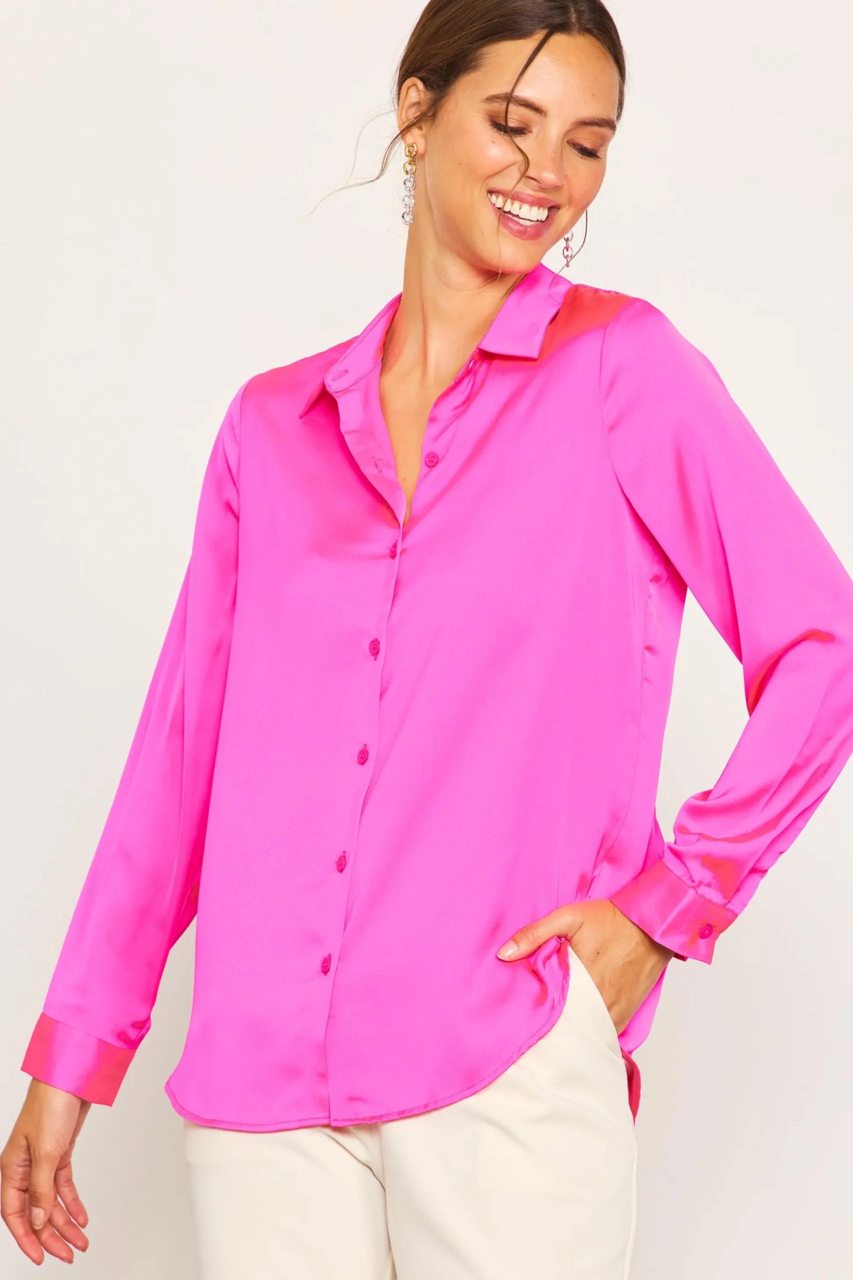 Recycled Classic Button Down Top