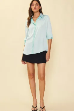 Recycled Classic Button Down Top