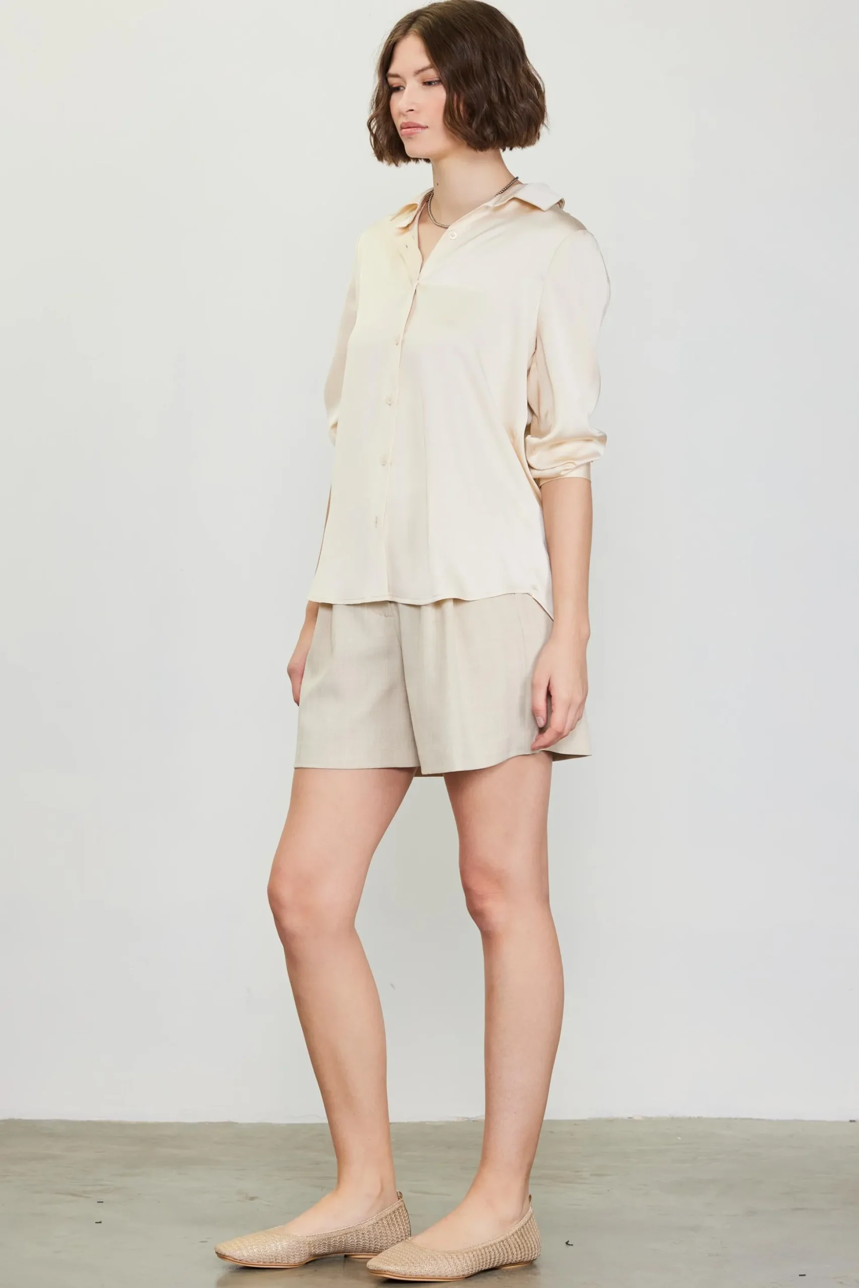 Recycled Classic Button Down Top