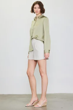 Recycled Classic Button Down Top