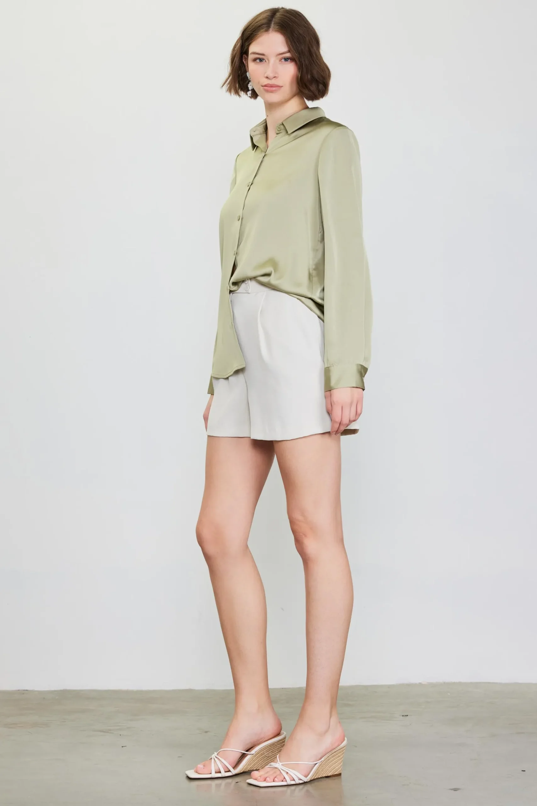 Recycled Classic Button Down Top