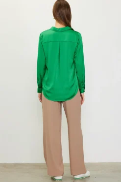 Recycled Classic Button Down Top