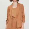 Recycled Shirred Sleeve Blazer