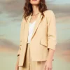 Recycled Shirred Sleeve Blazer