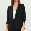 Recycled Shirred Sleeve Blazer