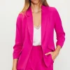 Recycled Shirred Sleeve Blazer