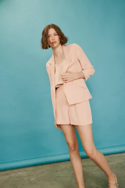 Recycled Shirred Sleeve Blazer