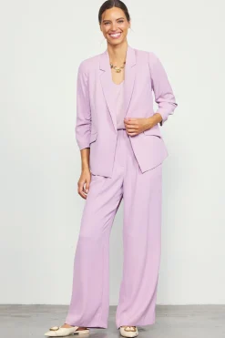 Recycled Shirred Sleeve Blazer