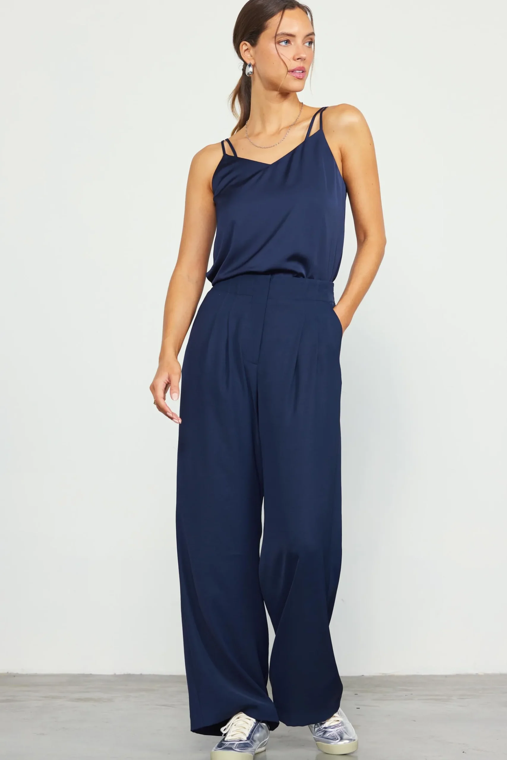 Recycled Wide Leg Pants