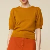 Recycled Yarn Short Sleeve Sweater