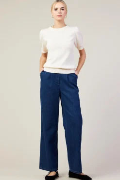Recycled Yarn Short Sleeve Sweater