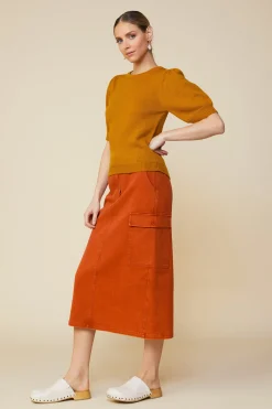 Recycled Yarn Short Sleeve Sweater