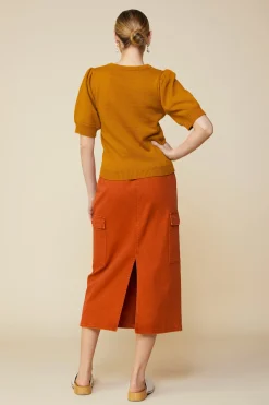 Recycled Yarn Short Sleeve Sweater