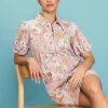 Retro Collared Mini Dress
