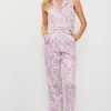 Retro Floral Belted Zip Jumpsuit