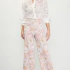 Retro Floral Wide Leg Pants